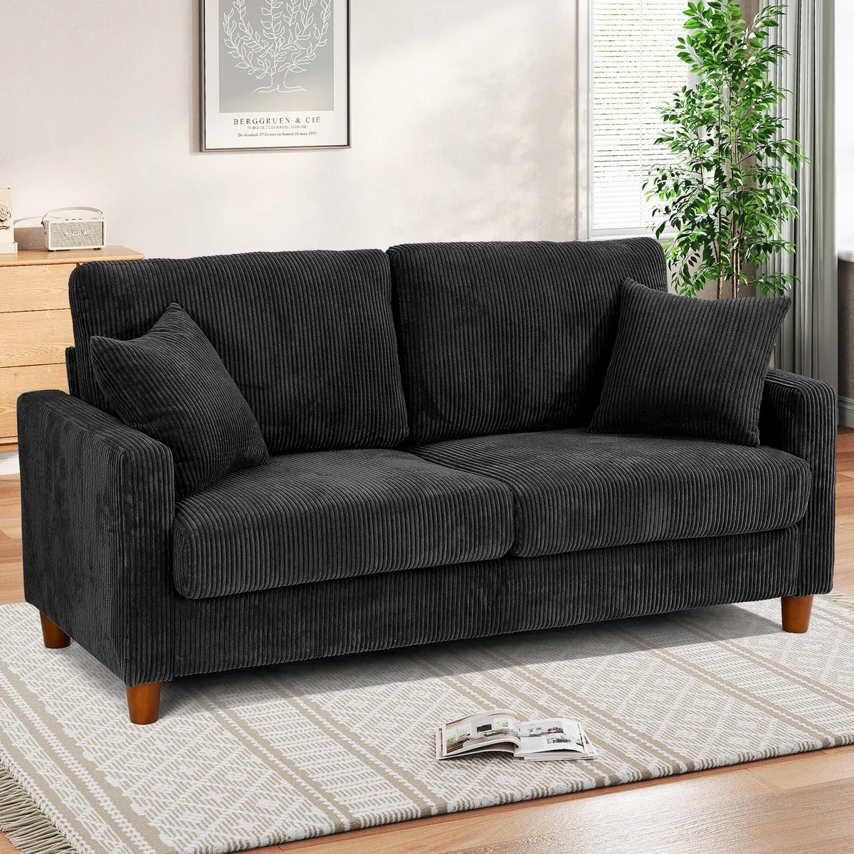 🔥2 Seater Corduroy Sofa | Limited-Time Offer | Cash on Delivery🔥