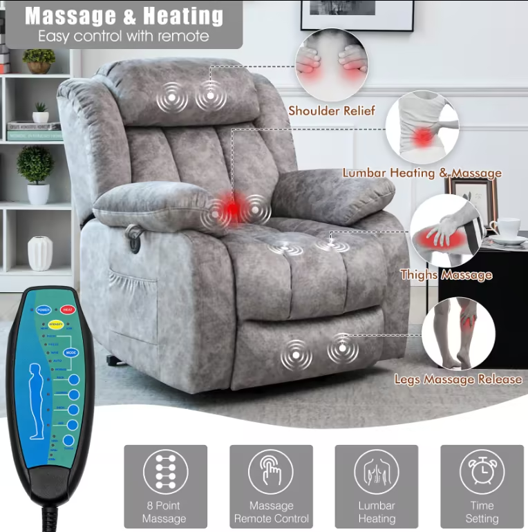 ✨Power Reclining Heated Massage Chair🔥SEASONAL CLEARANCE SALE | Cash on Delivery