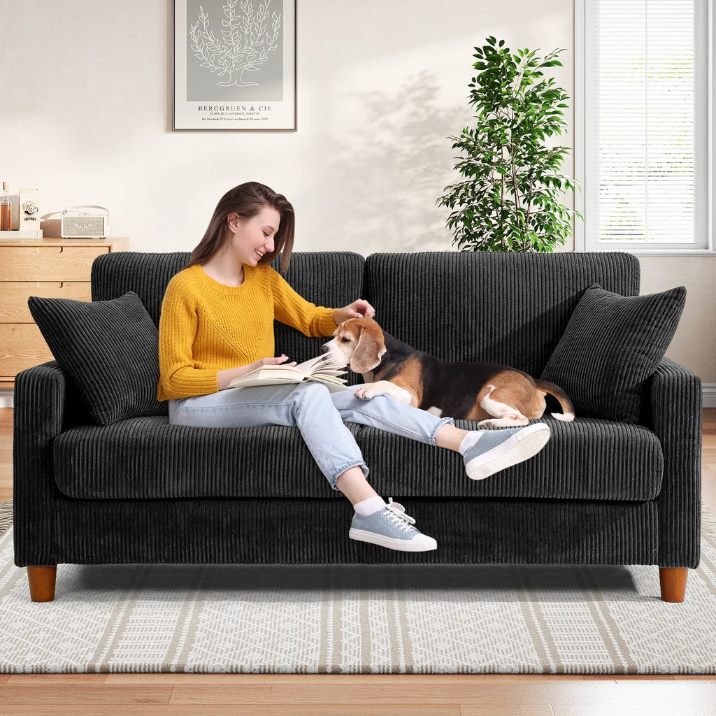 🔥2 Seater Corduroy Sofa | Limited-Time Offer | Cash on Delivery🔥