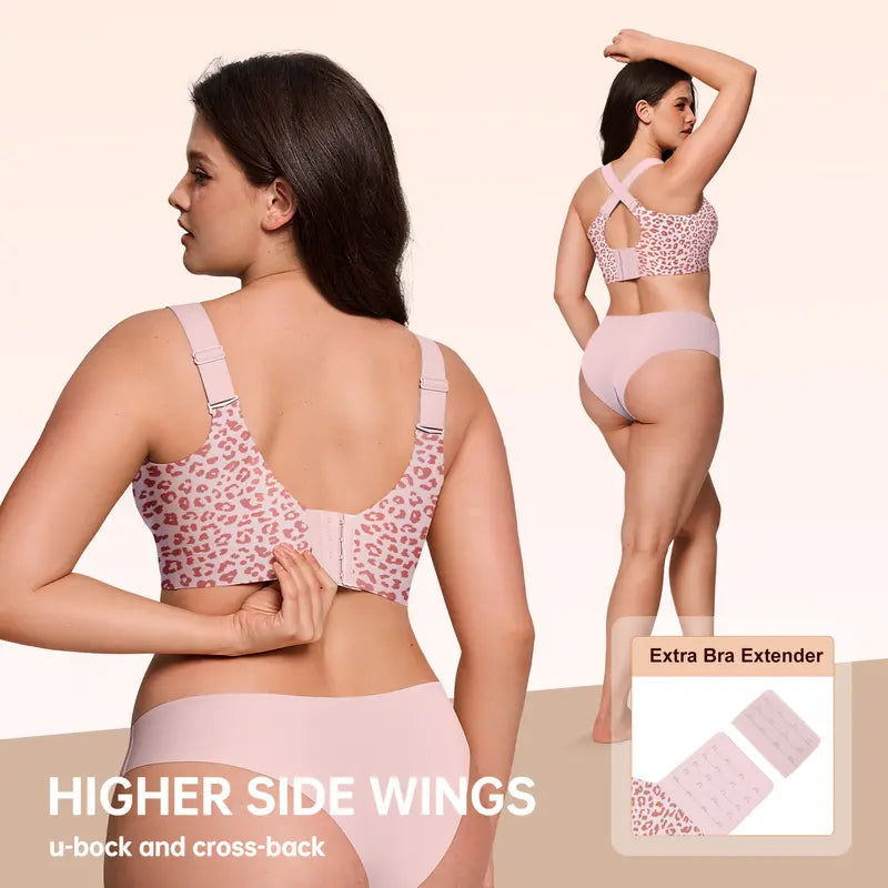 Women Jelly Bras Wirefree Full Coverage No Underwire Everyday Bras Comfortable Wireless Padded Tshirt Bra