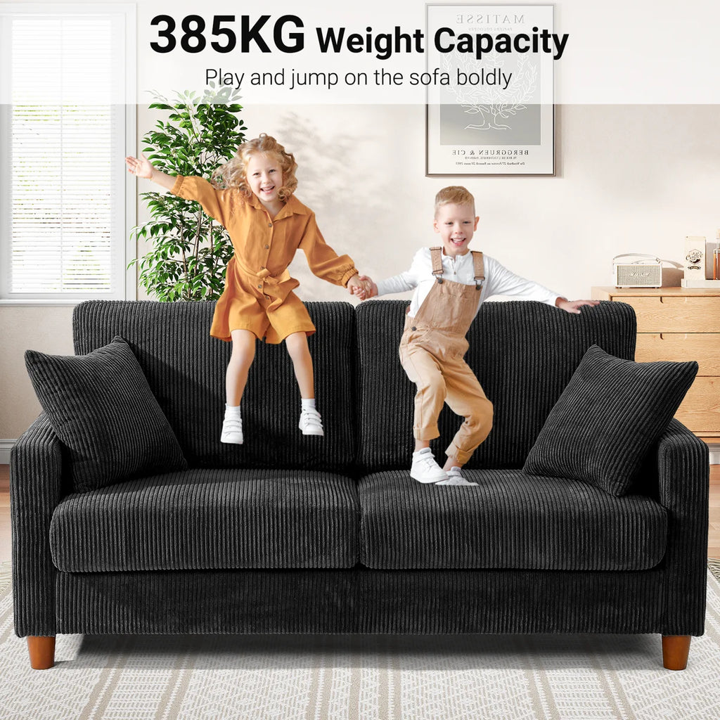 🔥2 Seater Corduroy Sofa | Limited-Time Offer | Cash on Delivery🔥