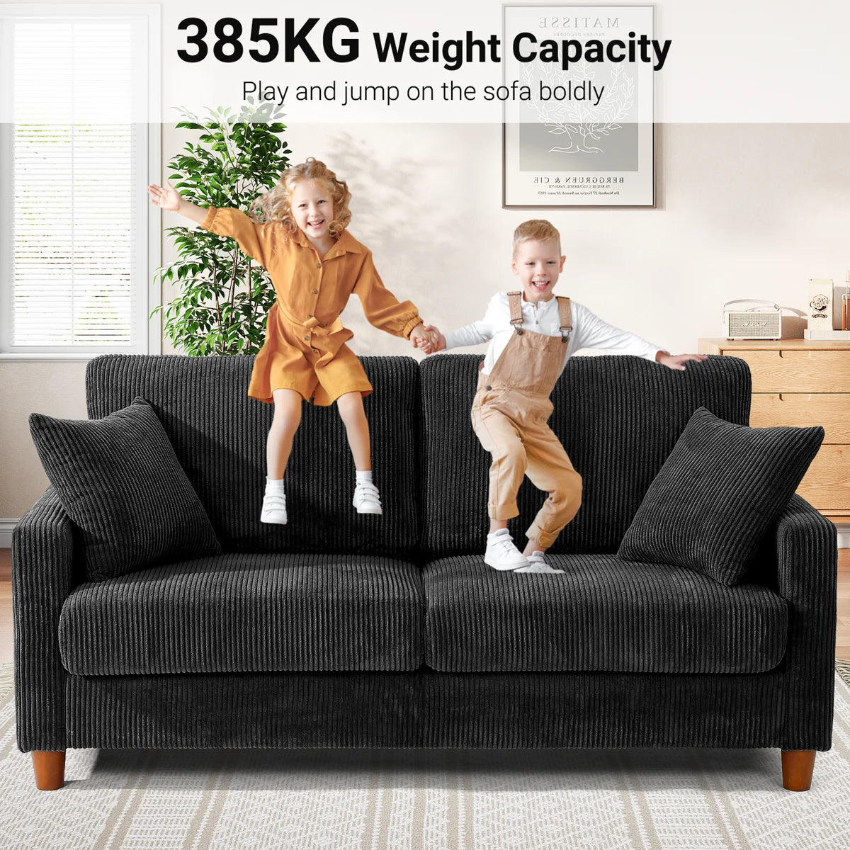 🔥2 Seater Corduroy Sofa | Limited-Time Offer | Cash on Delivery🔥